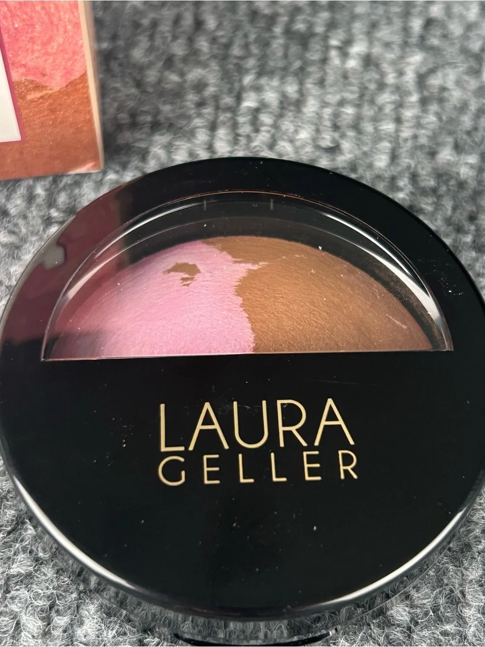 Laura Geller Baked Blush N Bronze Marbleized 2 in 1 ROSE BRONZE Natural Finish